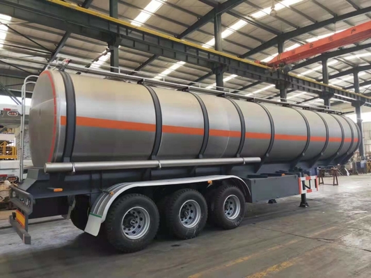Rimorchio di alluminio dei semi dell'autocisterna del combustibile di Liangshan 30000l-60000l