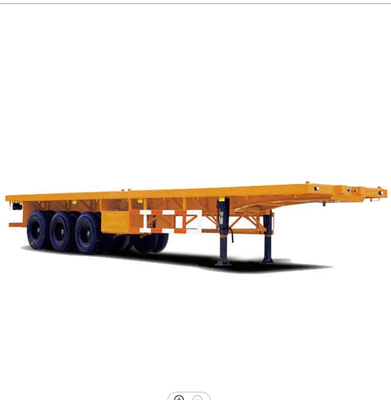 3 rimorchio del contenitore del collo d'oca del rimorchio dei semi del contenitore del letto piano dell'asse 20ft 40ft