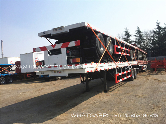 rimorchio allungabile dei semi di 20 40 48 dei rimorchi a base piatta 60Ft del camion telai del contenitore 60 tonnellate