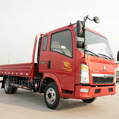 L'annuncio pubblicitario di bassa potenza di SINOTRUK HOWO 4x2 trasporta 2 la tonnellata su autocarro 5 Ton Flatbed Truck di tonnellata 3