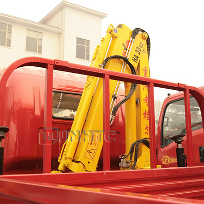 Il camion di Sinotruk HOWO 4x2 ha montato il camion telescopico di Crane Hook Folding Arm Lifting