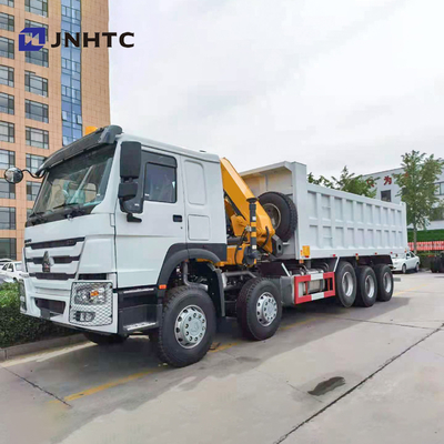 Braccio pieghevole Crane With Lifting Axle di Howo 16 Wheeler Dump Truck With 10T