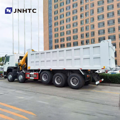Braccio pieghevole Crane With Lifting Axle di Howo 16 Wheeler Dump Truck With 10T