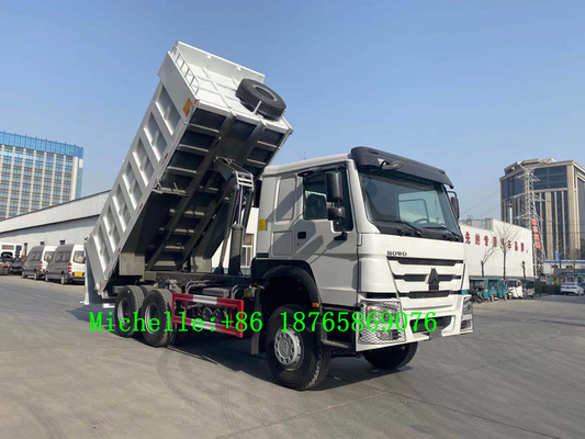 Asse resistente di cavalli vapore 3 di Wheeler Tipper 371hp dell'autocarro con cassone ribaltabile di Sinotruk HOWO 6*4 10