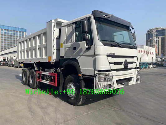 Asse resistente di cavalli vapore 3 di Wheeler Tipper 371hp dell'autocarro con cassone ribaltabile di Sinotruk HOWO 6*4 10