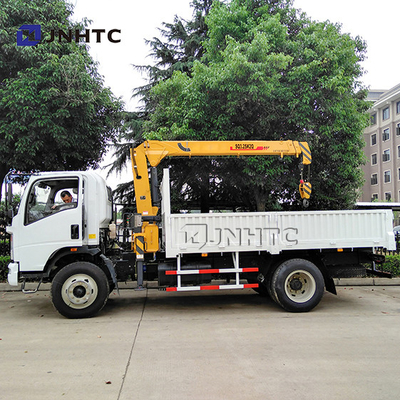 Camion commerciali di bassa potenza speciali del cino camion con 3 tonnellate di Van Cargo Crane