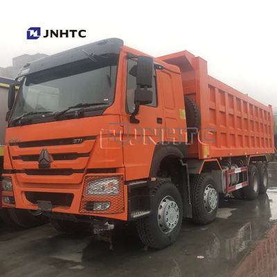 Autocarro con cassone ribaltabile di carico di auto delle ruote di HOWO 8x4 371hp 27M3 12 per la Tanzania