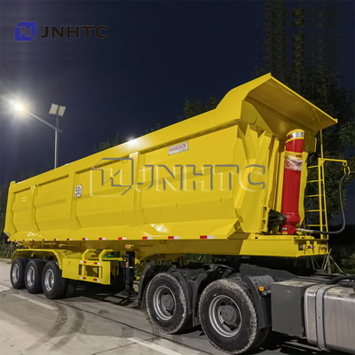 Tre rimorchi resistenti dei semi degli assi dell'asse 3 60 tonnellate del carico utile 45CBM di ribaltatore dello scarico