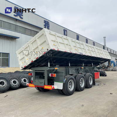 3 4 ribaltatore laterale idraulico del rimorchio 40T 60T dei semi di Axle Side Wall Fence Cargo