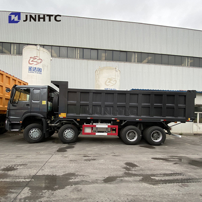 Ruote resistenti nere 420hp Sinotruk Tipper Truck New Model dell'autocarro con cassone ribaltabile 12