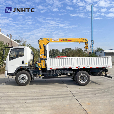 6 tonnellate di gru camion 4x2 6 ruote camion con braccio retto gru HOWO leggero 3-8 tonnellate camion merci