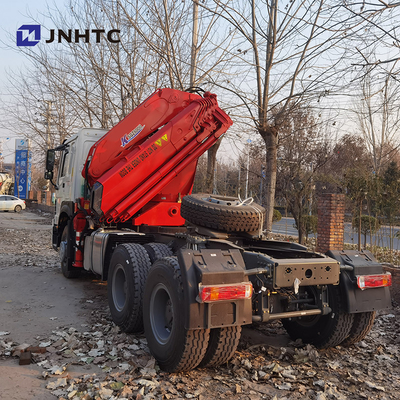 ruote di 371hp 8 Ton Telescopic Crane Truck Sinotruk HOWO 6x4 40t 10