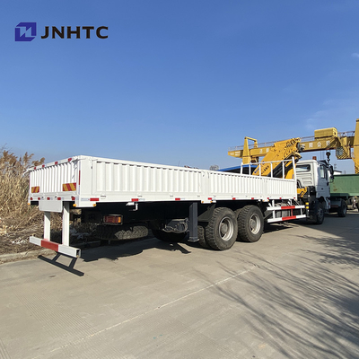 Il camion a base piatta del carico di Dropside ha montato Crane Shacman F3000 6x4
