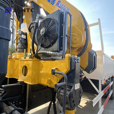 Il camion a base piatta del carico di Dropside ha montato Crane Shacman F3000 6x4