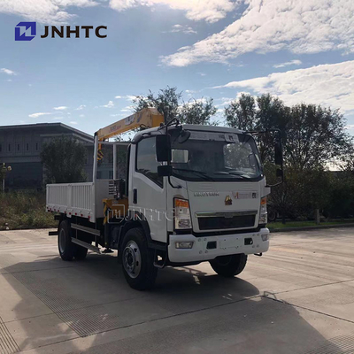 Il camion del carico della lamina piana ha montato Crane Sinotruk HOWO 4x4 tutto l'azionamento della ruota