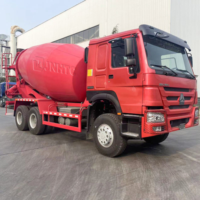 10 camion 6x4 di miscela di calcestruzzo delle ruote SINOTRUK HOWO rosso