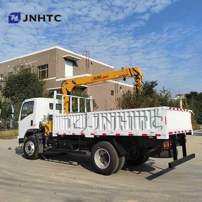 Camion del carico della ruota 4x2 Dropside di Sinotruk Howo Homan 6 con la gru 3.2t