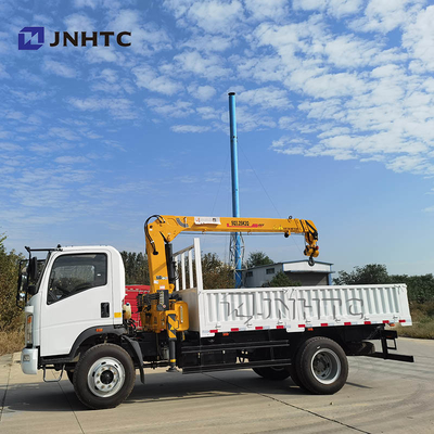 Camion del carico della ruota 4x2 Dropside di Sinotruk Howo Homan 6 con la gru 3.2t