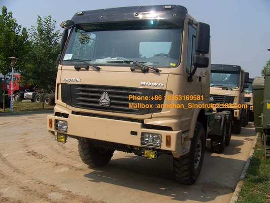 emissione Stander 371hp del camion Euro2 del trattore di 6x6 Sinotruk Howo7 per capacità di rimorchio 50T