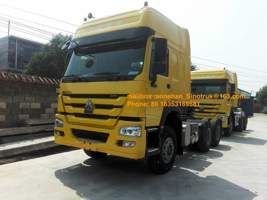 Guida a destra delle traversine 6x4 371hp del camion 3 del trattore di Sinotruk Howo7 della cabina Hw79