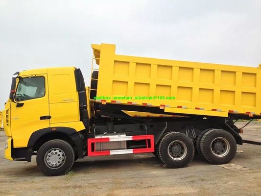 tipo di sollevamento anteriore Conatiner dell'autocarro con cassone ribaltabile della ruota di 6x4 A7 Sinotruk 10 20m3 U per il carico 40-50t