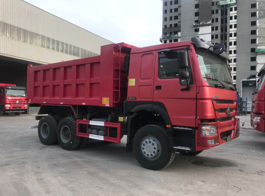 Howo rosso 7 ruote 20M3 40T dell'autocarro con cassone ribaltabile di Sinotruk Howo 6x4 10